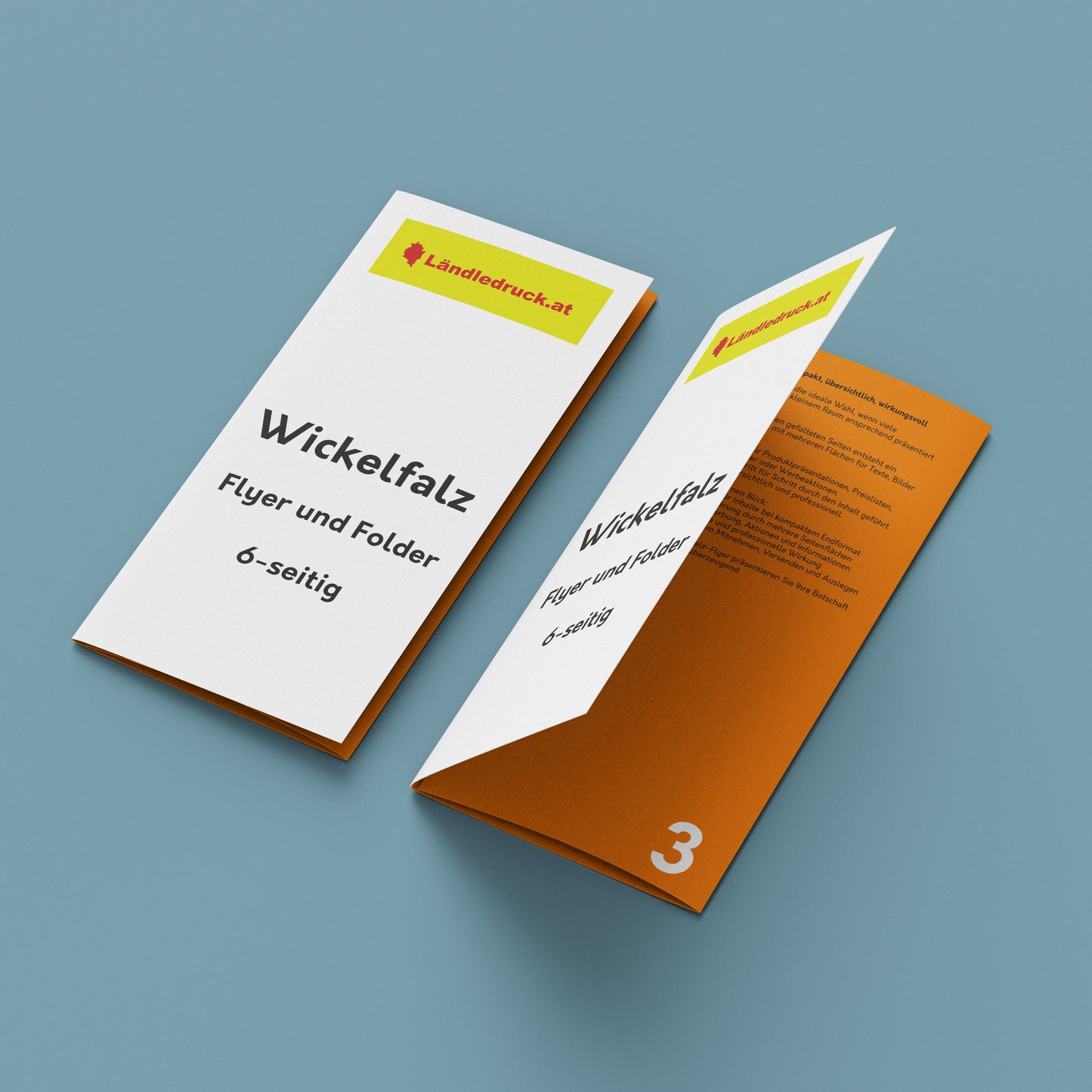 Folder mit Wickelfalz