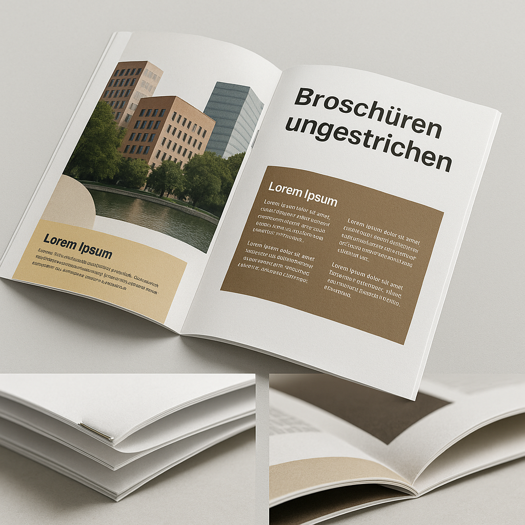 Broschüren Ungestrichen