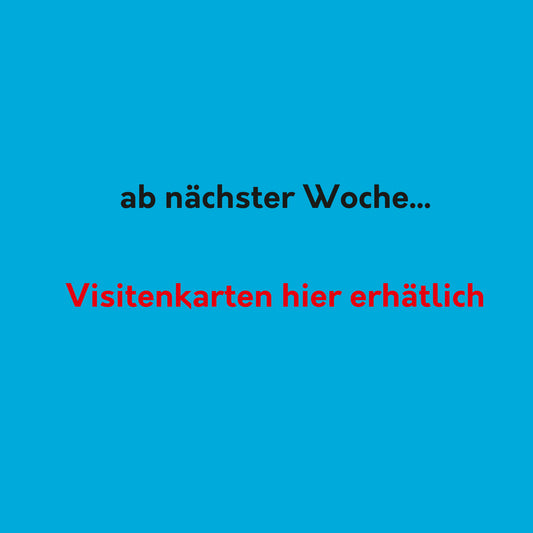 Ab nächster Woche...